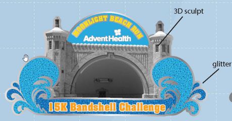 Bandshell Challenge Concept Medal